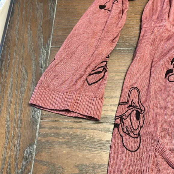 Torrid Disney Mickey and friends open front cardigan. Size 4X.Burgundy and black - Picture 7 of 7